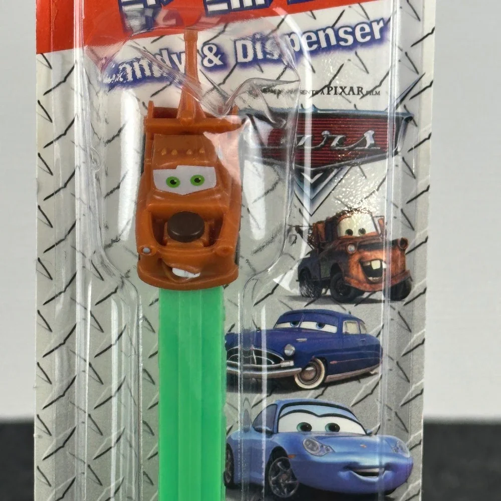 Disney Pixar Cars PEZ Dispensers Lightning McQueen & Mater Set New with Candy